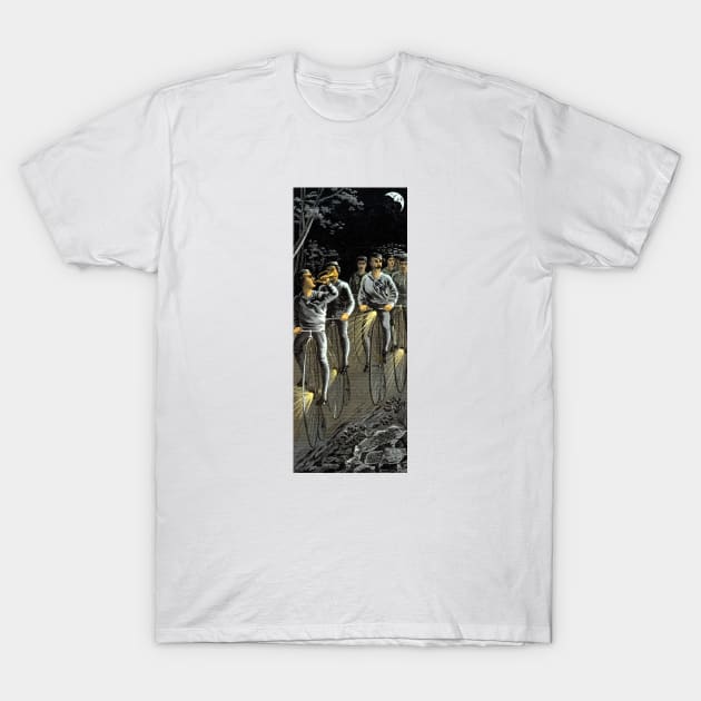 1890 Nocturnal Bike Team T-Shirt by historicimage